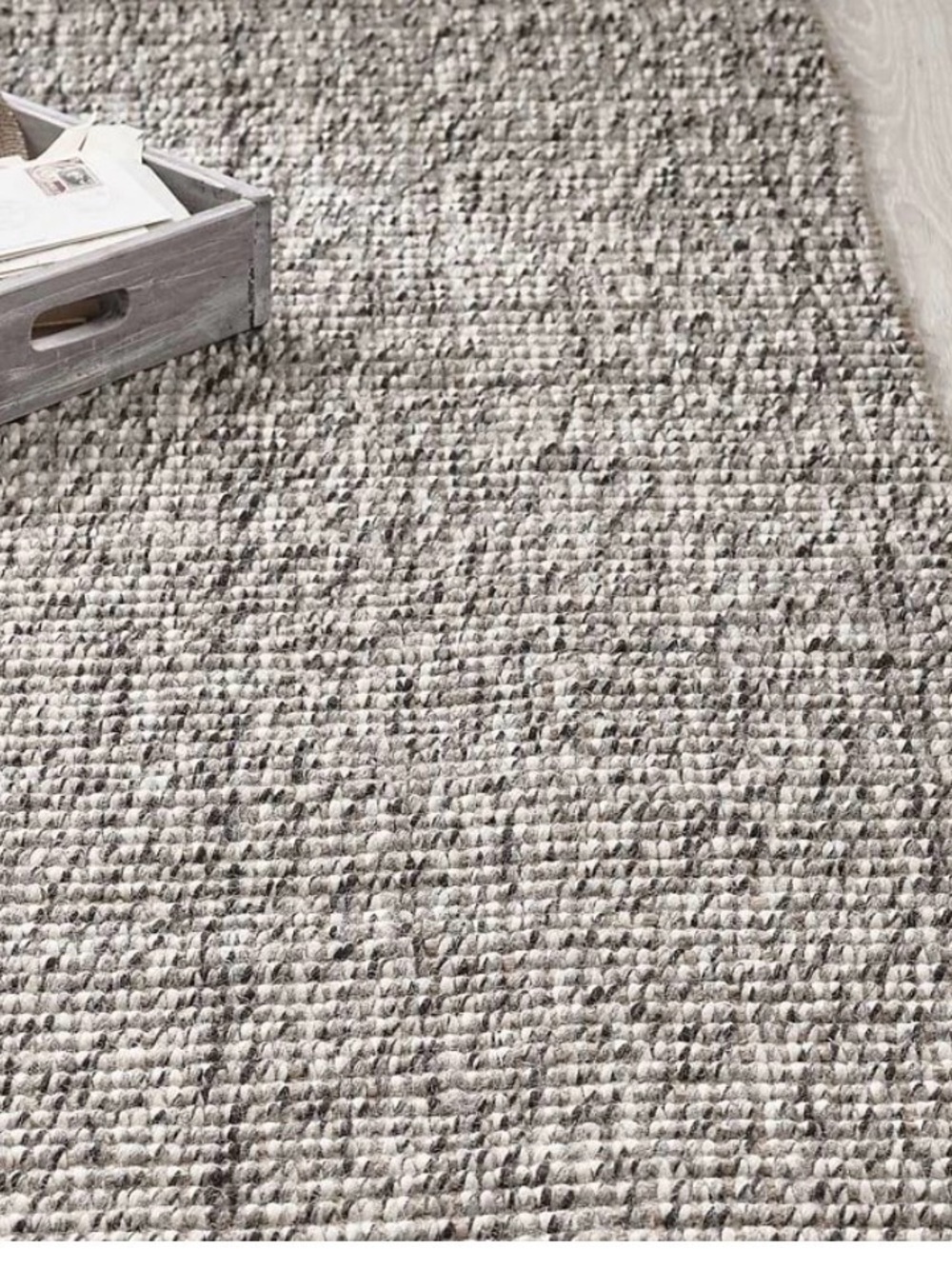 Pottery Barn Chunky Natural Wool Jute Rug - Brown, Gray, Cream Size 3’x5’, NWT